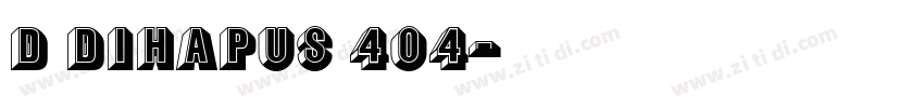 d Dihapus 404字体转换